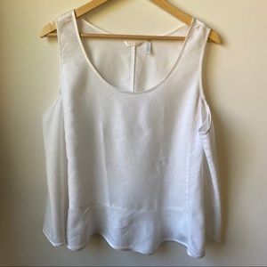 Kleen, off white, linen/rayon lightweight tank
